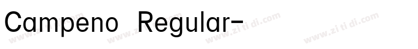 Campeno Regular字体转换 Campeno Regular字体转换